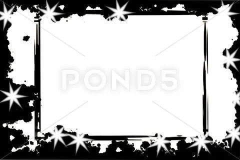 Grunge border frame Stock Illustration