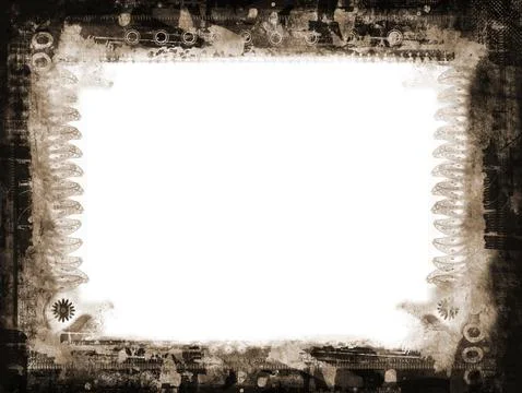 Grunge border Stock Illustration