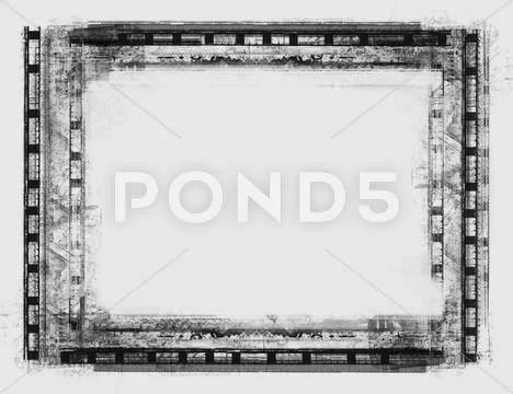 Grunge border Stock Illustration
