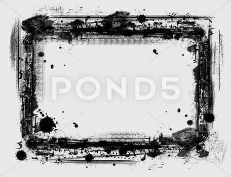 Grunge border Stock Illustration