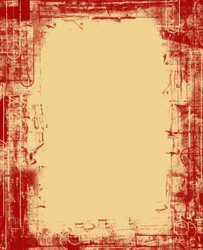 Grunge border Stock Illustration