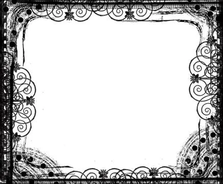 Grunge border Stock Illustration