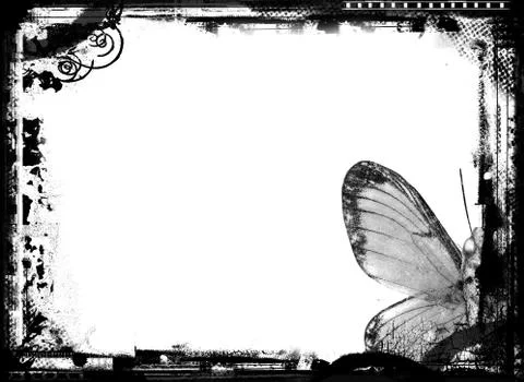 Grunge border Stock Illustration