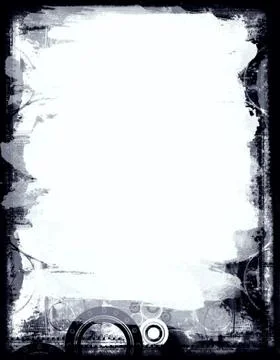 Grunge border Stock Illustration