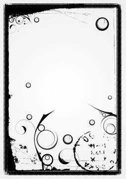 Grunge border Stock Illustration