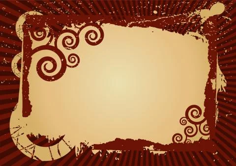 Grunge border Illustrazione stock