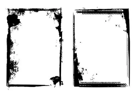 Grunge border Stock Illustration