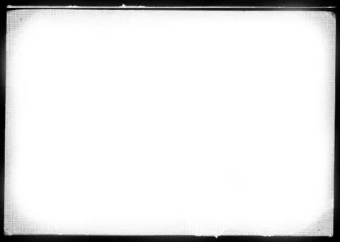 Grunge border on white Stock Illustration