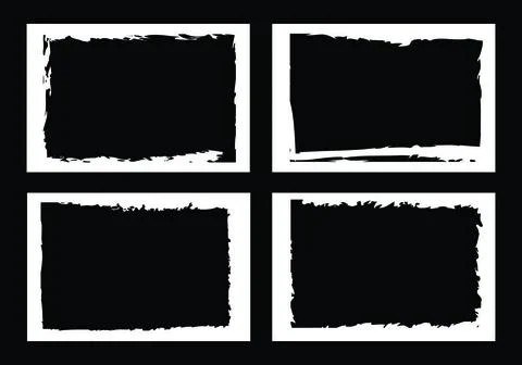 Grunge borders grunge borders, frames, for image or photo. vector format. ... Stock Photos