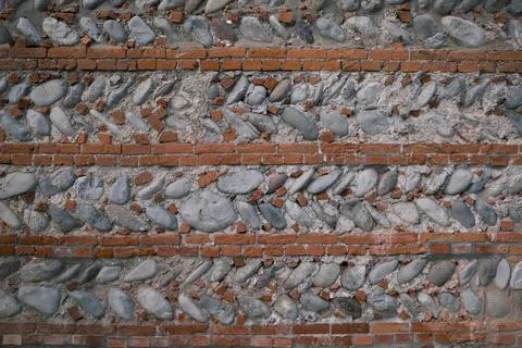Grunge brick wall background. Stock Photos