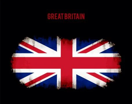 Grunge british flag Stock Illustration