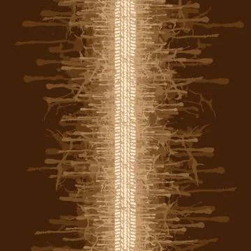 Grunge brown splash background Stock Illustration