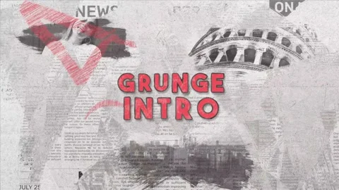 Grunge Brush Logo Intro Stockmateriaal After Effects