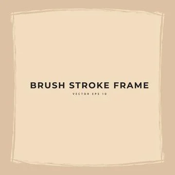 Grunge brush stroke frame background border decoration Illustrazione stock