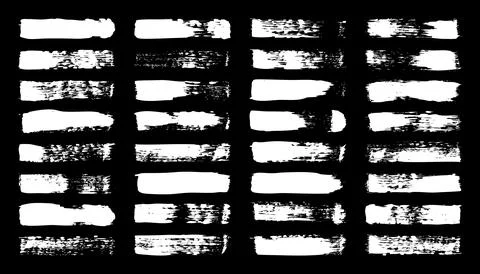 Grunge brush strokes, lines, ink smudges, hand-drawn scribble shapes. Handmade 스톡 일러스트