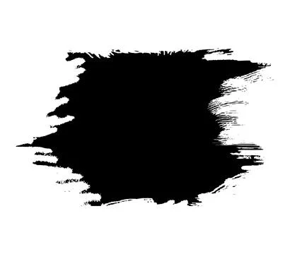 Grunge brush strokes vector, a black and white brush stroke Stock Illustration