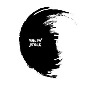 Grunge brush strokes vector, a black and white brush stroke 스톡 일러스트