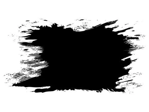 Grunge brush strokes vector, a black and white brush stroke Stockillustratie