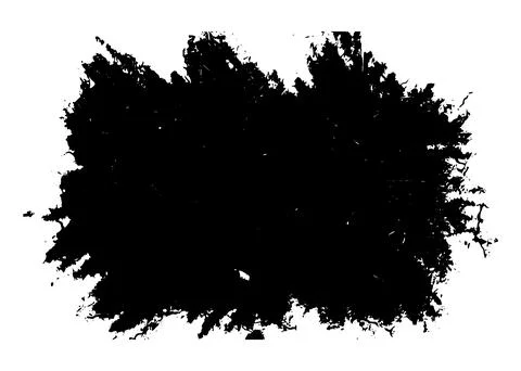 Grunge brush strokes vector, a black and white brush stroke Stock Illustration