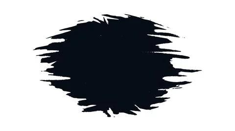 Grunge brush strokes vector, a black and white brush stroke Illustrazione stock