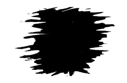 Grunge brush strokes vector, a black and white brush stroke Illustrazione stock