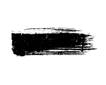 Grunge brush strokes vector, a black and white brush stroke Stockillustratie