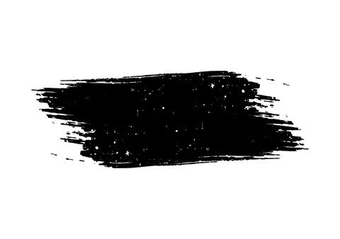 Grunge brush strokes vector, a black and white brush stroke Stock Illustration