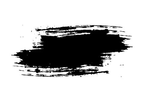 Grunge brush strokes vector, a black and white brush stroke Stockillustratie