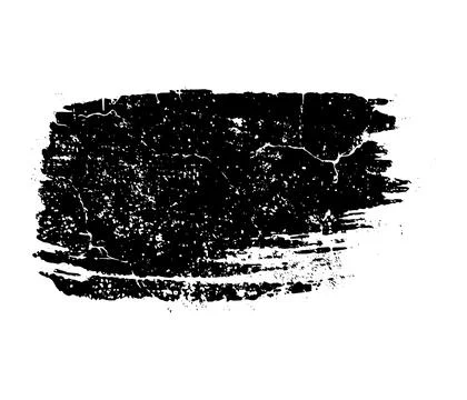 Grunge brush strokes vector, a black and white brush stroke Stock Illustration