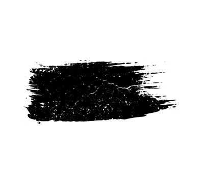 Grunge brush strokes vector, a black and white brush stroke Stock Illustration