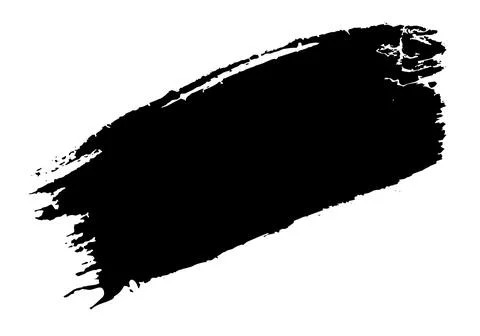 Grunge brush strokes vector, a black and white brush stroke Stock Illustration