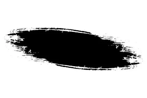 Grunge brush strokes vector, a black and white brush stroke Stock Illustration