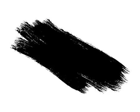 Grunge brush strokes vector, a black and white brush stroke Stock Illustration