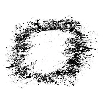 Grunge brush strokes vector, a black and white brush stroke Stock Illustration