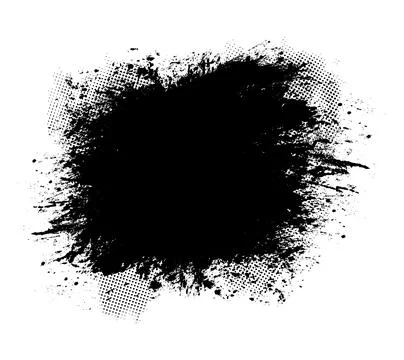 Grunge brush strokes vector, a black and white brush stroke Stockillustratie