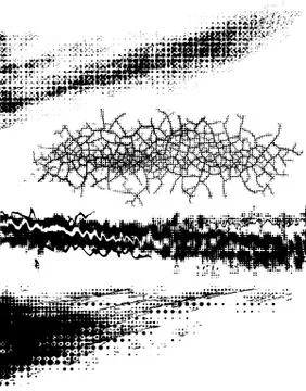 Grunge brushes Stock-Illustration