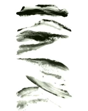 Grunge brushes Stock Illustration