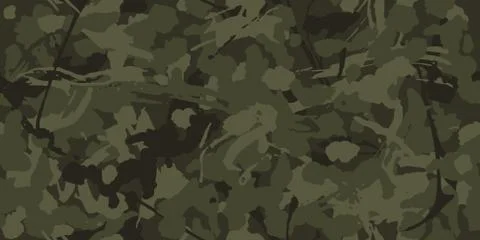 Digital camouflage seamless pattern. Green color military camo