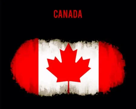 Grunge Canada flag Stock Illustration