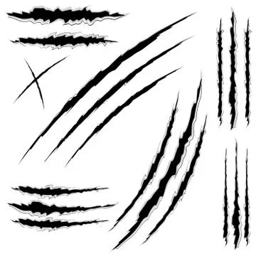 Grunge Cat Scratches イラスト素材