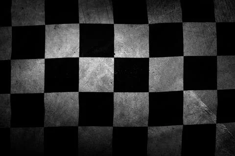Grunge checkered flag Stock Photos
