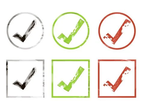 Grunge Checklist Stock Illustration