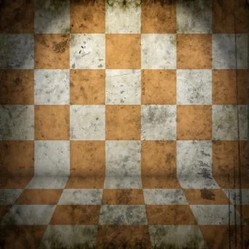 Grunge chess room Stock Illustration