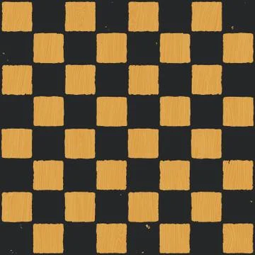 Grunge chessboard vector background. Illustrazione stock