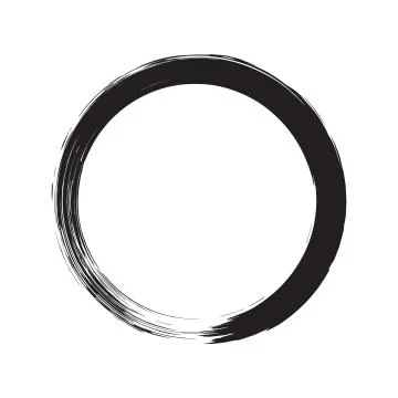 Grunge circle background. Isolated Vector Illustration Stock Illustration