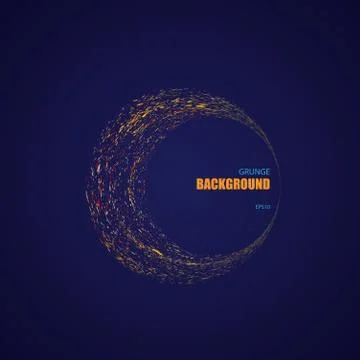 Grunge circle wallpaper Stock Illustration