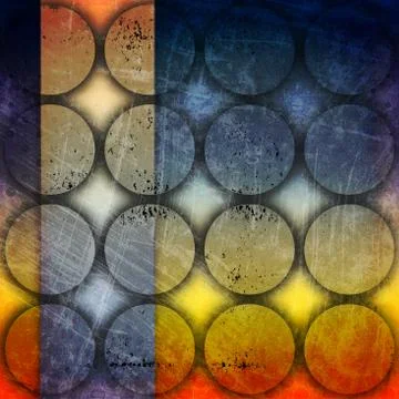 Grunge circles background Stock Illustration
