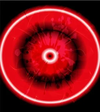 Grunge circles red background Stock Illustration