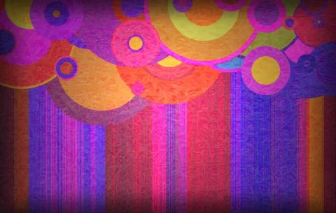 Grunge circles on the wall Stock Photos