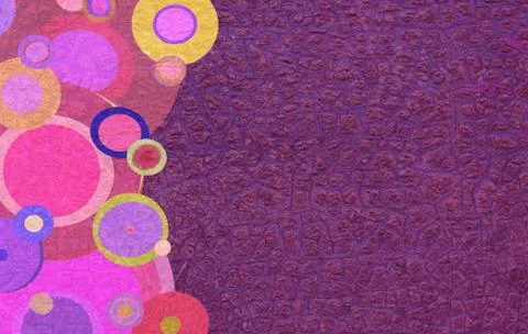 Grunge circles on the wall Stock Photos